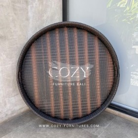 Floating Tray - ROUND 90X90CM COLOR : GOLDEN BROWN